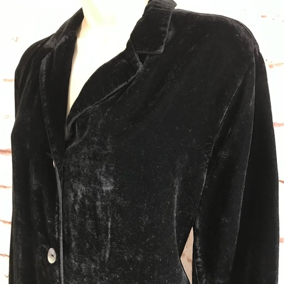 JOHN PAUL RICHARD M Uniform Vintage Black Velvet Blazer  Jacket Size Medium - Picture 8 of 16